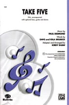 Take Five SSA choral sheet music cover Thumbnail